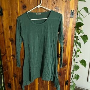Teal Long Sleeve Tunic Top